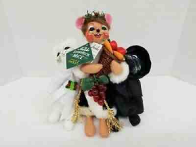 Annalee 2008 Story Book Mice Dickens Christmas Carol Ghost With Tags Shelf C1