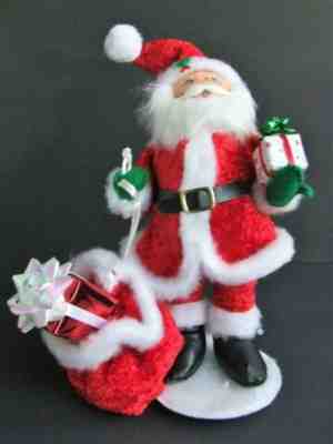 SET NWT $64 Annalee 2014 9" MerryMint Santa & Mrs Claus Presents Christmas Doll