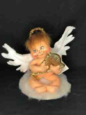 Annalee Doll Christmas ANGEL with Harp 5" 2010 75th Poseable Figure Nativity NWT