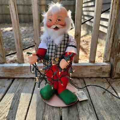 Annalee | Vintage 1995 18" Mr Indoor Santa W Christmas Lights Working Mobiltee