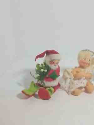 Vintage Antique Annalee 5" Christmas Doll Collectors Lot 1971/81 Rare!