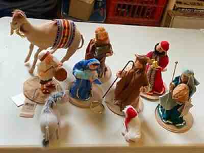 Annalee 9 Piece Nativity set Very RARE!