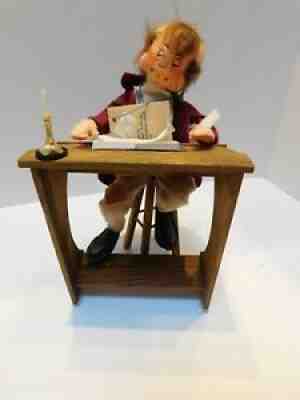 AnnaLee Mobilitee Doll Vintage Christmas Dickens Bob Cratchet The Bookkeeper