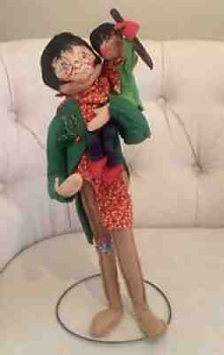 Annalee Doll, Bob Cratchet And Tiny Tim Vintage 18" 1974-1975