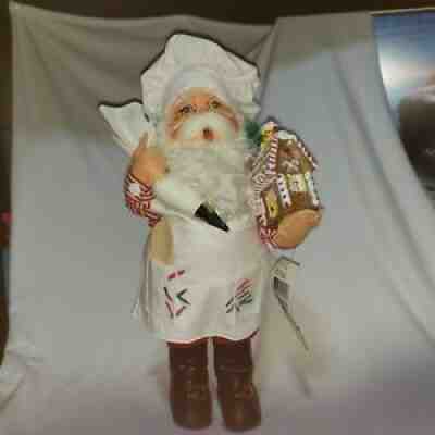 ANNALEE 2004 Gingerbread Chef Santa 13" Dated 2012 Christmas Cook House