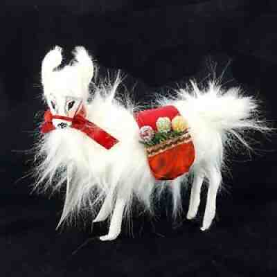 Annalee Christmas Delights 9" Llama Doll Figure Stuffed w/ Sparkle NEW w/ Tag