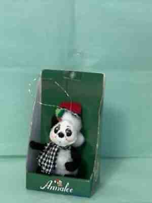 NEW ANNALEE 3â? CLASSY PANDA BEAR CHRISTMAS ORNAMENT #700414