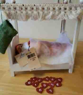 Annalee 10" Sleeping Santa in Bed RARE. AUTOGRAPHED BY THE THORNDIKES!!! MINT!!