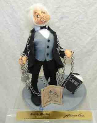 10" Annalee Doll & Signed Plaque Dickens Xmas Carol Ghost Jacob Marley 546490