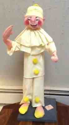 AnnaLee Mobilitee Doll Large Pierrot Harlequin Clown 30 Inch W/ Stand RARE