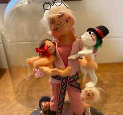 VINTAGE 1990 ANNALEE SELF PORTRAIT COLLECTOR DOLL Display Dome LTD ED #183