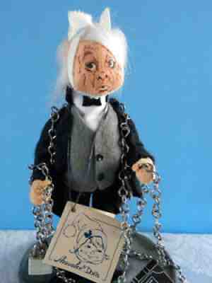 Vintage Annalee Dickens Series Jacob Marley Doll #435 Ghost of Xmas Past 1990
