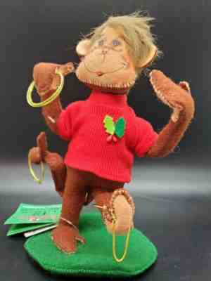 Annalee Dolls 12 Days of Christmas Five Golden Rings monkey MACYS Exclusive