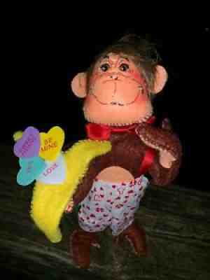 VALENTINES Sweetheart Conversation BE MINE New ANNALEE Monkey Doll 6" â?¬ 2010 â¤ï¸