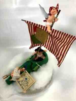 Vintage 1995 Annalee Doll Wynken, Blynken & Nod Pirate Babies Ship #1919 NWT