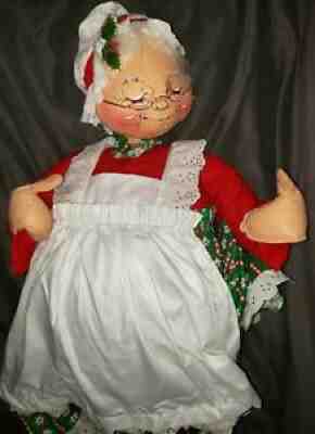 XLarge Vintage 1983 ANNALEE CHRISTMAS MRS. CLAUS 30"