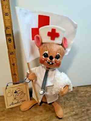 Annalee Mobilitee Doll 7'' Mouse Doctor Nurse First Responder Tag Code 9932 '92