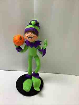 NWT ANNALEE DOLL 9 IN PUMPKIN Chunkin ELF HALLOWEEN 301813