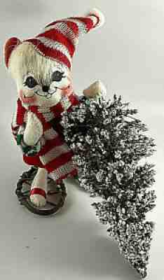 Annalee 6â? Mouse in Snowshoes with Christmas Tree Doll 2006 ~ #772406