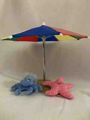 Annalee 2002 Beach Sand, Umbrella, Starfish, & Crab Lord & Taylor Exclusive