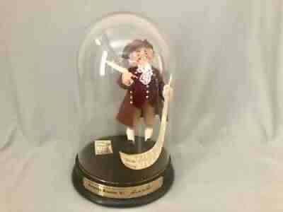 ANNALEE BENJAMIN FRANKLIN '87 FIGURE WITH GLASS DOME