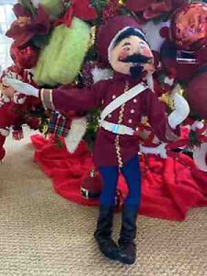 Annalee huge bellhop poseable figure mustached man Military Guard REDUCED
