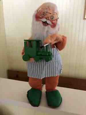 rare vintage Annalee animated workshop santa