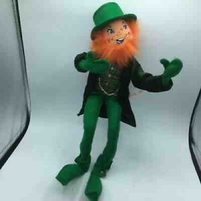 Annalee leprechaun 17 in figurine doll iris st patricks day red beard 2005