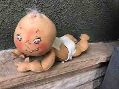 Early Annalee Baby Angel 1950's Doll Feather Hair 10â?