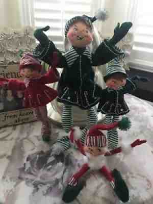 annalee christmas elfs EXCELLENT