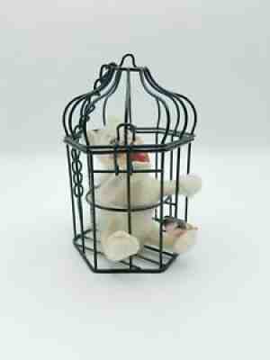 Vintage Annalee Cat in Bird Cage Sponsor Store Exclusive Figurine