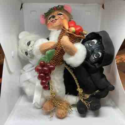 Annalee 2008 Story Book Mice Dickens Christmas Carol Ghost With Tags