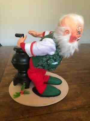 Rare Vintage Annalee 1991 Large Santa Warming Backside