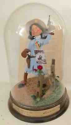 1985 ANNALEE Annie Oakley w/ Glass Dome ~ Doll Society Folk Hero Series 10"
