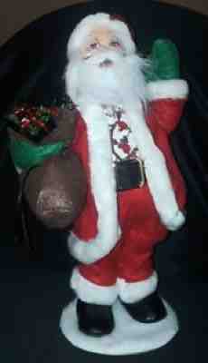 2017 ANNALEE SANTA Winterberry Christmas DOLL 15-3/4" w/Sack Of Presents