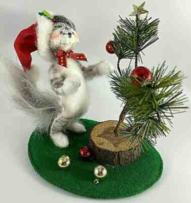 Annalee 4â? Tree Trimming Kitty Cat Kitten Vignette Doll 2009 ~ #751509