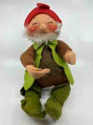 1979 ANNALEE Mobilitee Bearded Christmas Elf Doll 22â? tall
