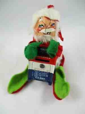 Annalee Mobilitee Santa Mailman & Mailbox 8" Poseable Doll Figure VGC 1970's