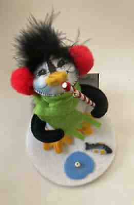 Annalee Jolly Lolli Penguin Ice Fishing Figurine 2015 Holiday 5" with Tag