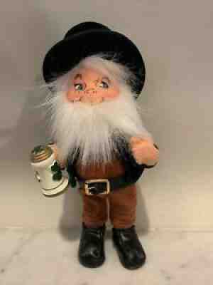 Annalee Irish Leprechaun Doll Holding Stein 8.5â? Tall