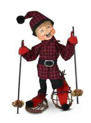 ANNALEE 9" DOLL "WINTER WOODS ELF" SNOWSHOES #510521 * NEW * FREE SHIPPING