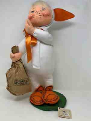 Vintage 1991 Annalee Bunny Kid Doll Halloween Trick or Treat Mobility Cloth 3016