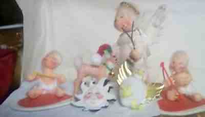 ANNALEE THORNDIKE VINTAGE CHRISTMAS ANGEL SLINGSHOT CLOUD Lot