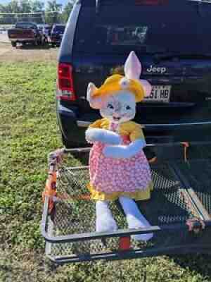 VINTAGE RARE!! 75th 1910 HUGE DISPLAY 4' 3" TALL ANNALEE MRS EASTER BUNNY DOLL