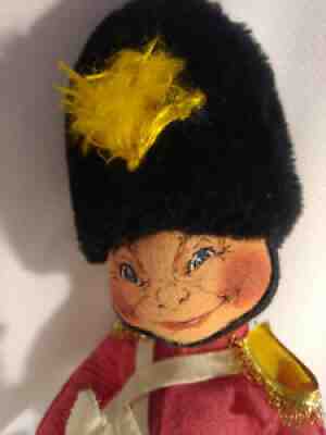 Vtg Annalee Mobilitee Toy Doll 18" Queen's Guard Marching British Soldier #7562