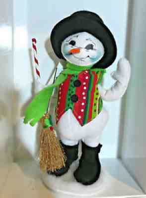 New Annalee Mobilitee Doll Poseable 9" Jolli Lolli Snowman Doll
