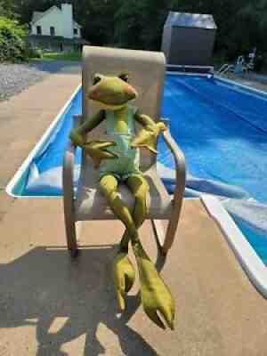 Extremely Rare 1969 VINTAGE 60" Annalee Frog Amazing!