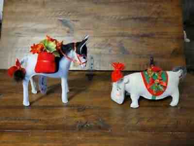 Annalee dolls. 2021 Exclusives. New Hippopotamus /Hippo and Donkey.