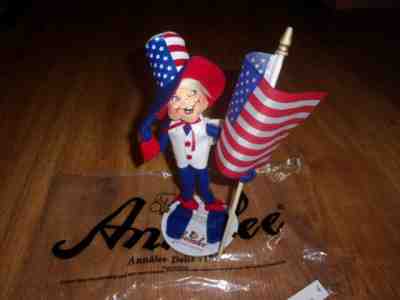 2016 ANNALEE 9" Patriotic Elf 250716 SET OF 9