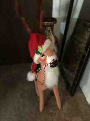 Annalee 2007 Christmas Reindeer W/Saddle Blanket 35â?.